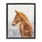 Stupell Industries Watercolor Brown Foal Framed Floater Canvas Wall Art Design by Birch & Ink